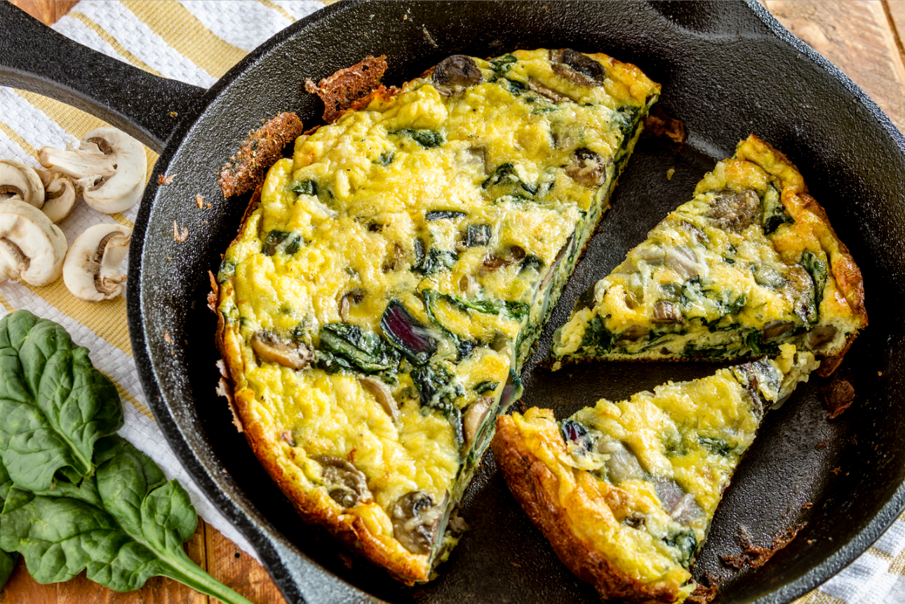 Bacon, Spinach & Potato Frittata
