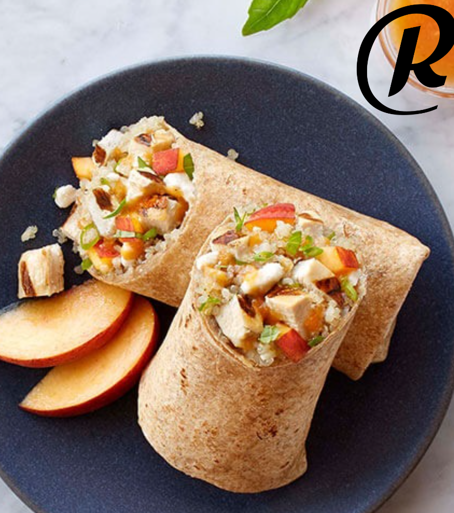 Peachy-Pesto Chicken Wrap